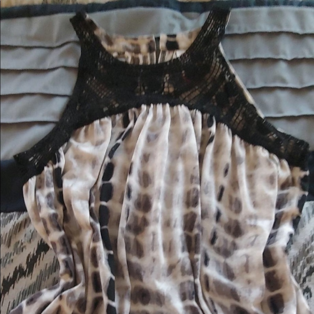 Black/Grey Tie Dye Tank